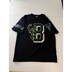 Milwaukee Bucks NBA Basketball Graphic T Shirt Men's L Black Pro Standard